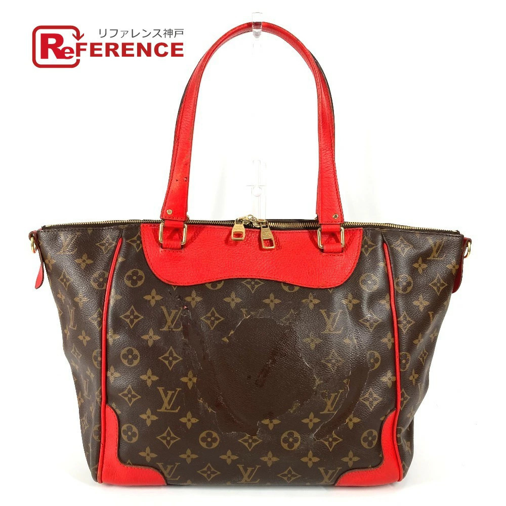 LOUIS VUITTON Monogram Estrella Shoulder Bag Bicolor Coquelicot Red Red